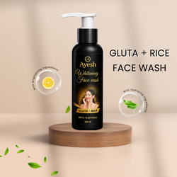 Ayesh Glow Face Wash Gluta+Rice